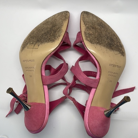 Sergio Rossi pink suede heels - Picture 5 of 8